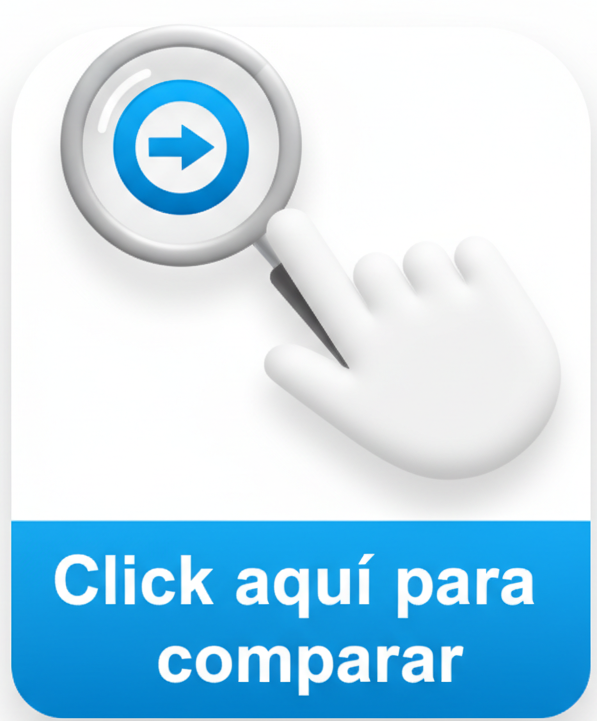 Lupa con mano para comparar